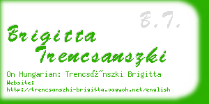 brigitta trencsanszki business card